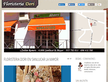 Tablet Screenshot of floristeriaensanlucarlamayor.com